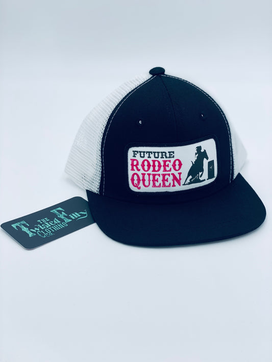 Future Rodeo Queen - Youth Trucker Hat - Black/White
