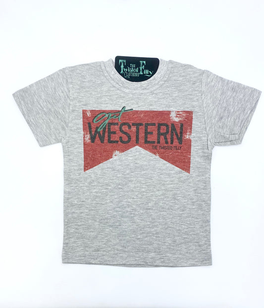 Get Western - S/S Toddler Tee - Gray