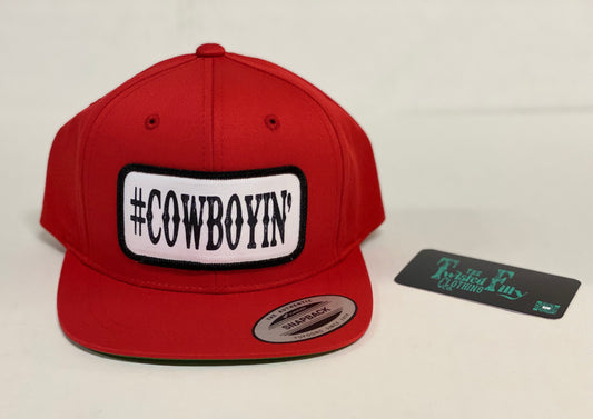#Cowboyin' - Infant / Toddler Snapback Hat - Red