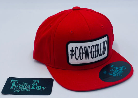 #Cowgirlin - Infant / Toddler Snapback Hat - Red