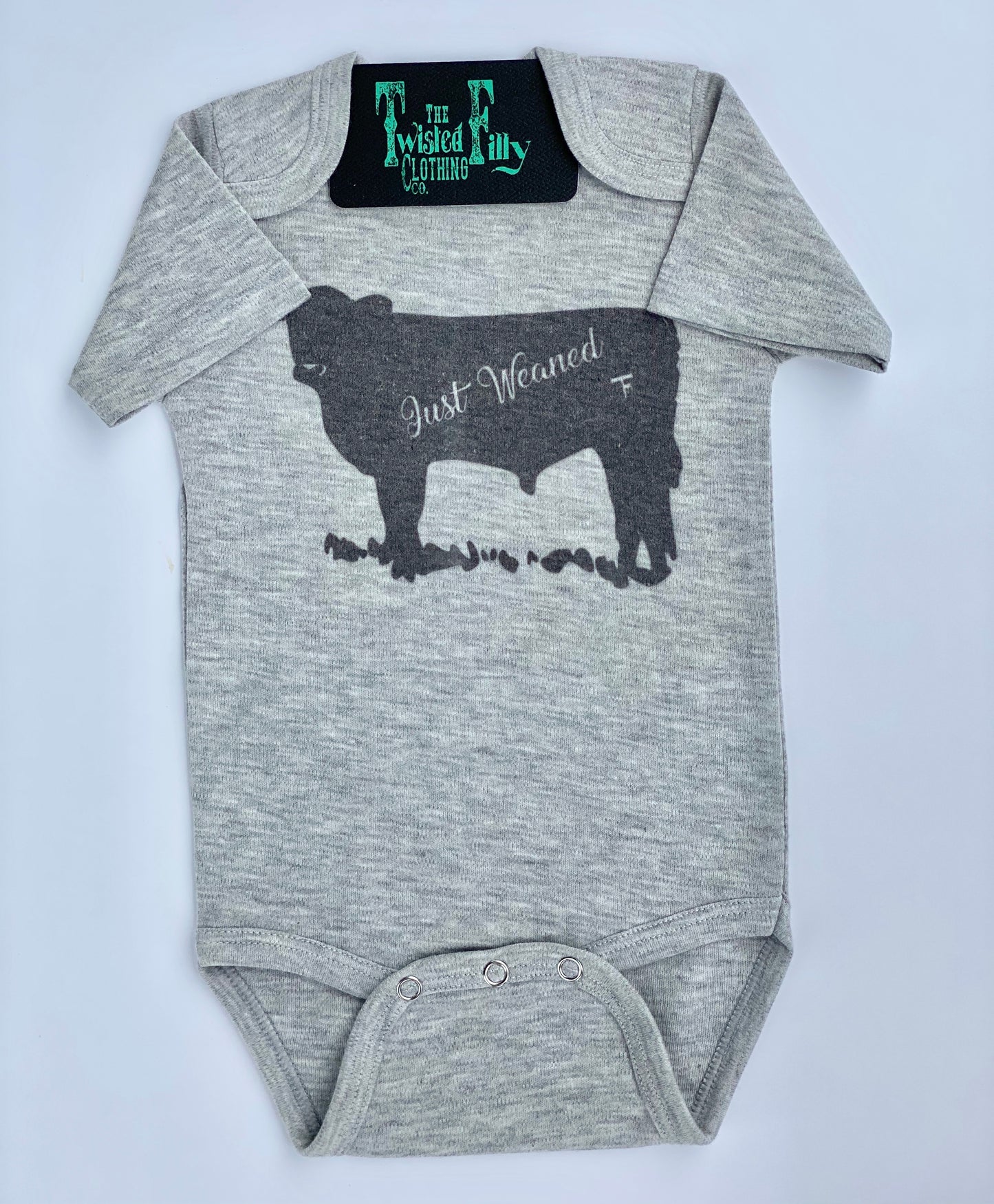 Just Weaned - S/S Infant One Piece - Grey