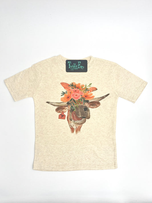 Flower Child - S/S Youth Tee - Oatmeal