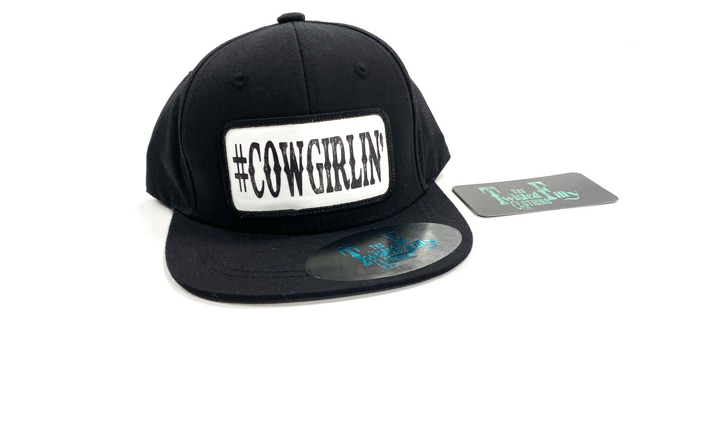 #Cowgirlin' - Infant / Toddler Snapback Hat - Black