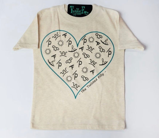 The Branded Heart - S/S Womens Adult Tee - Oatmeal
