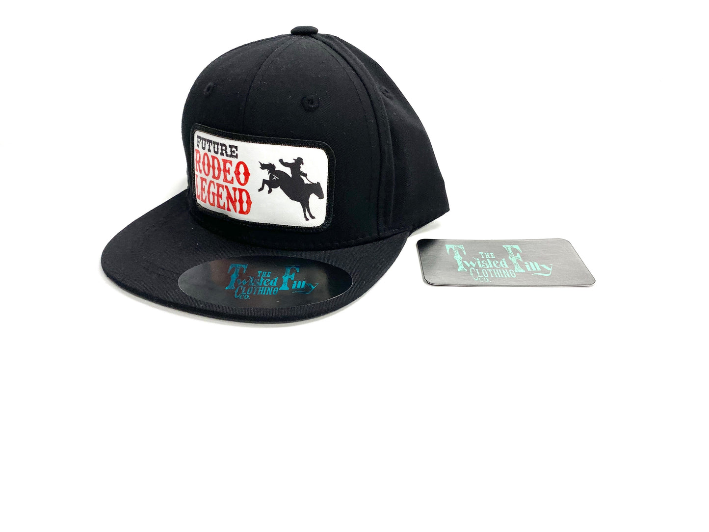 Future Rodeo Legend Bronc Rider - Youth/Adult Snapback Hat - Black