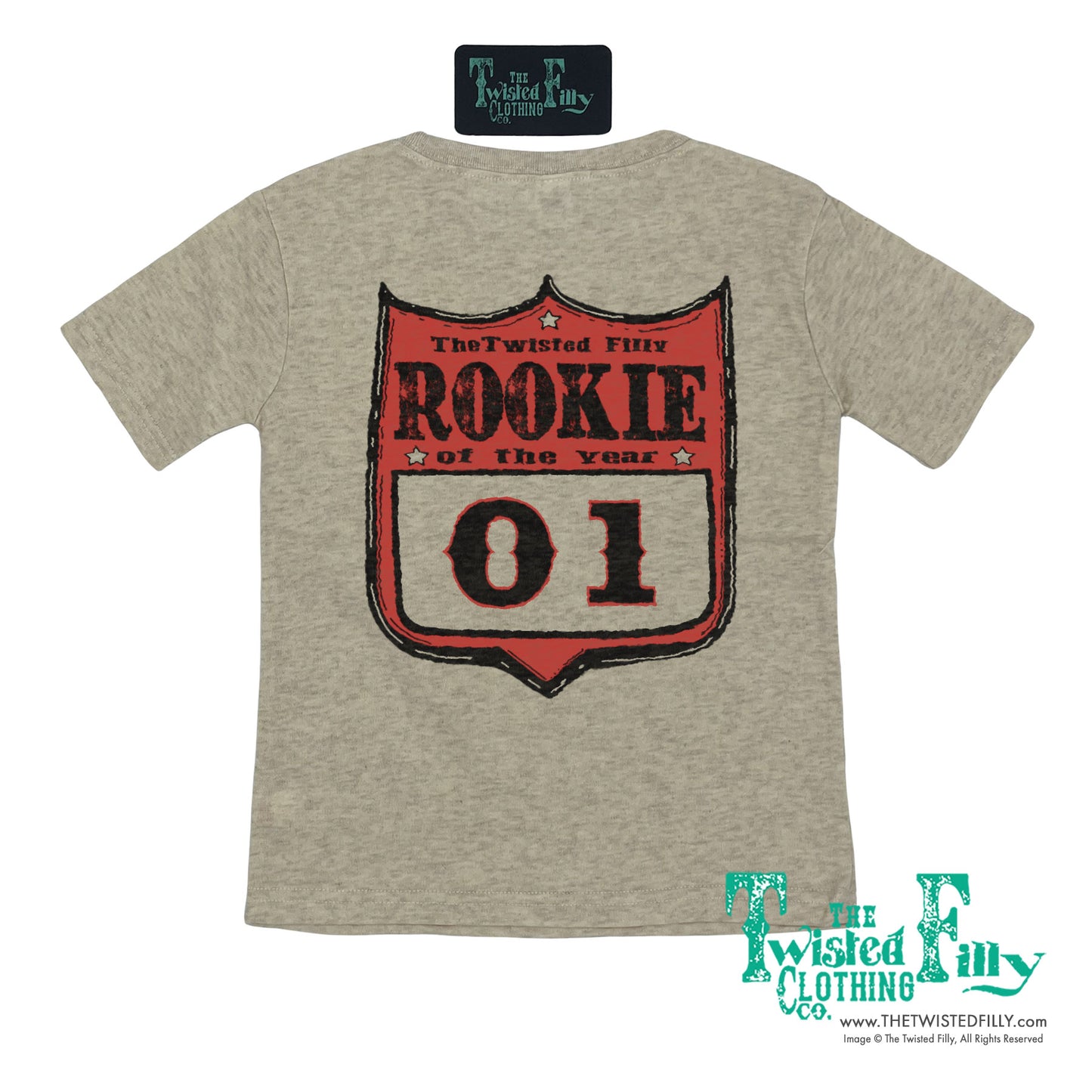 Rookie Of The Year Rodeo Back Number - S/S Youth Tee -Assorted Colors