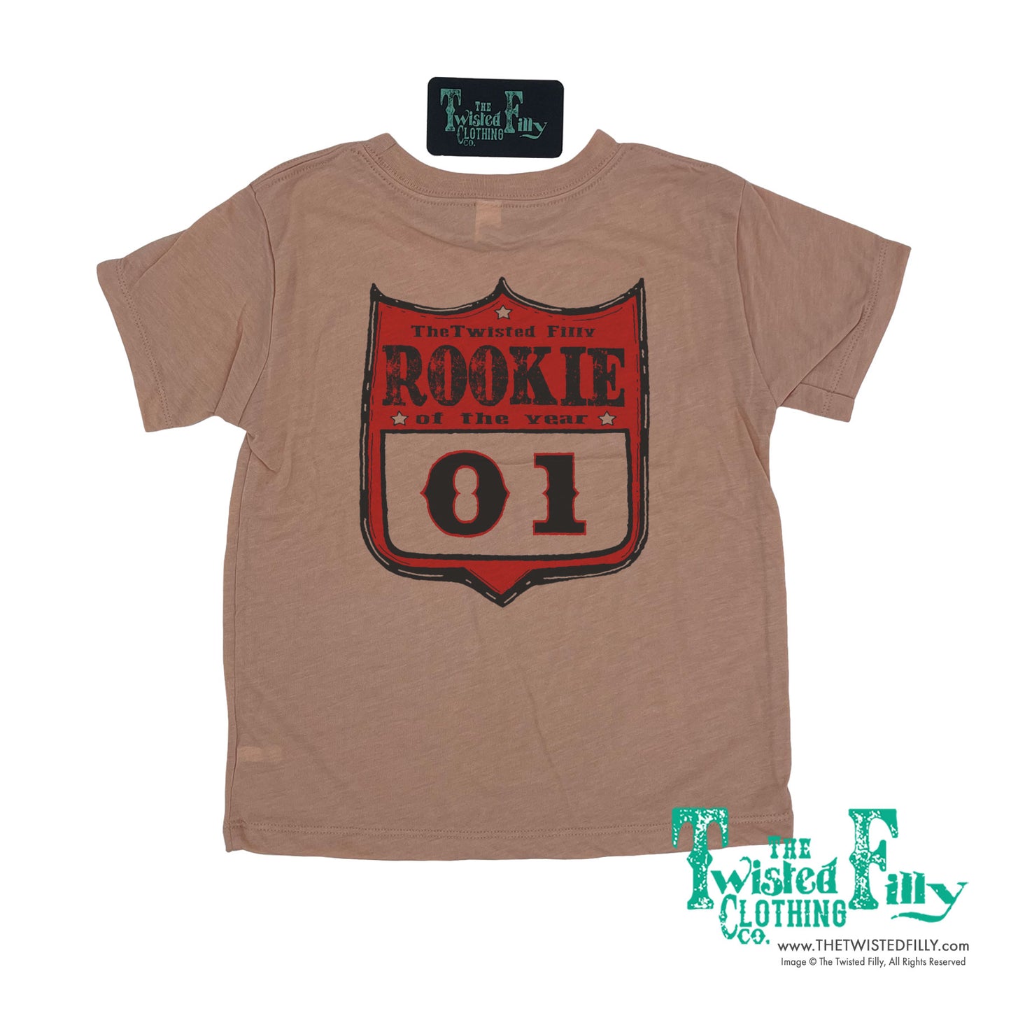 Rookie Of The Year Rodeo Back Number - S/S Youth Tee -Assorted Colors
