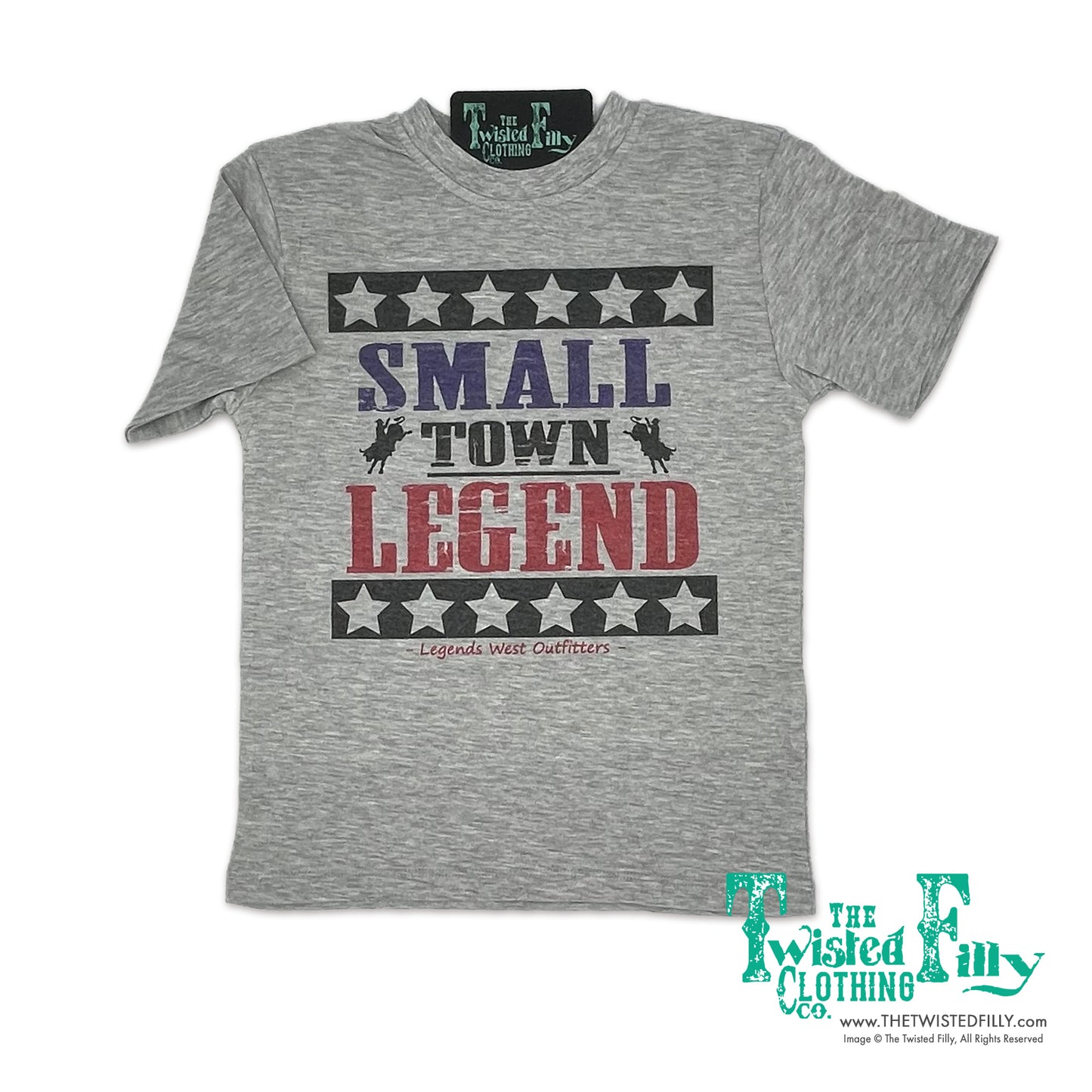 Small Town Legend - S/S Youth Tee - Gray