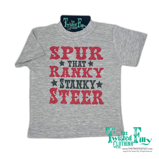 Spur That Ranky Stanky Steer - S/S Infant Tee - Gray