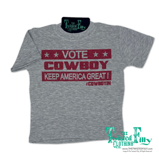 Vote Cowboy Keep America Great! - S/S Toddler Tee - Assorted Colors