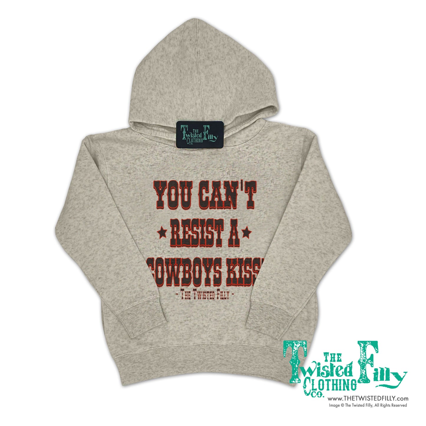 Can't Resist A Cowboys Kiss - Toddler Hoodie - Oatmeal