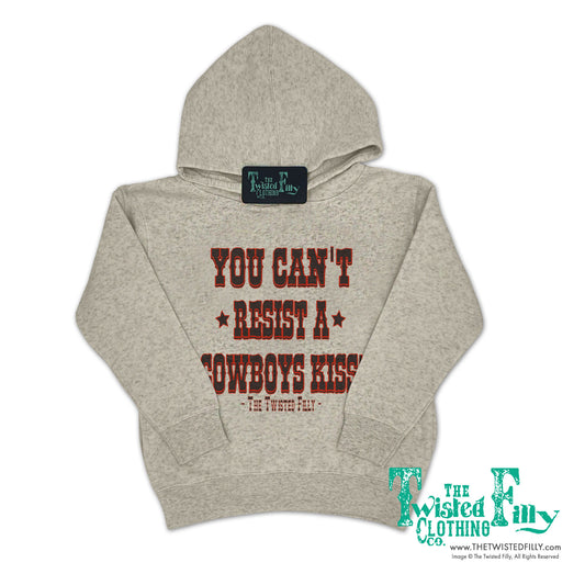 Can't Resist A Cowboys Kiss - Toddler Hoodie - Oatmeal